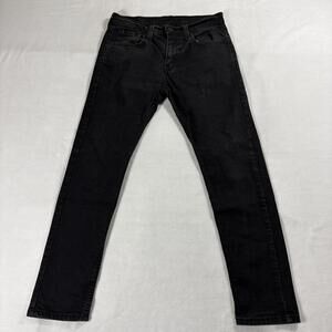 Skinny Black Jeans Levi's Tag WPL423 Fits Like 30X27 Stretch Denim Faded Wash